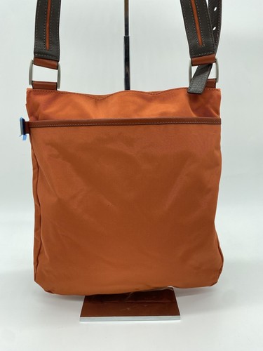Tumi Ballistic Nylon w/Leather Trim Slim Flap Messenger Bag 11" (Orange) - Picture 5 of 10