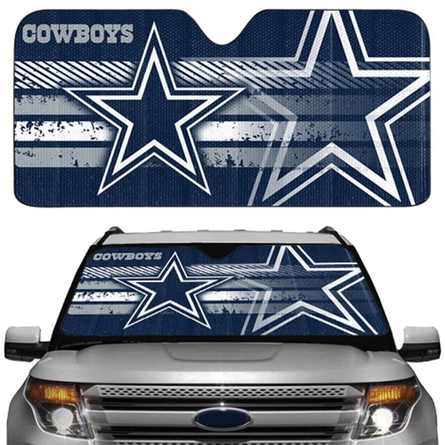 Dallas Cowboys Football Car Sun Shade