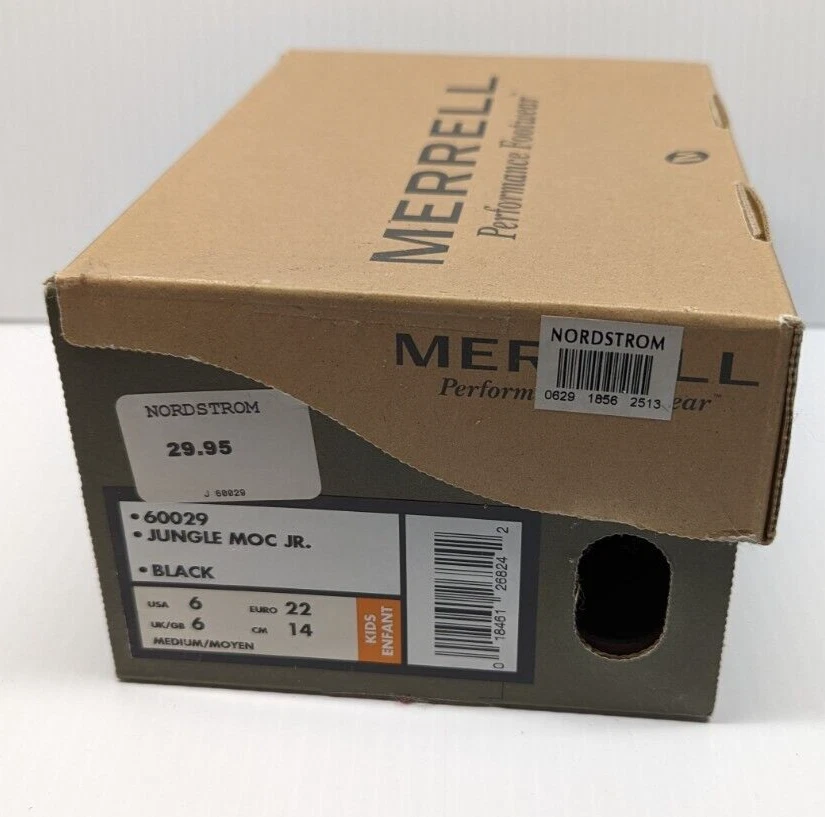 Zapatos sin cordones MERRELL Jungle Moc Jr. Negro (Talla 6) Foto 3 de 3