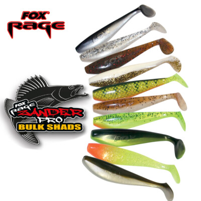 Fox Rage Zander Shad Einführungsset mit allen Farben Zander Pro 10 Gummifische  