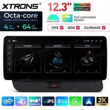 12.3" Android 14 8-Core 64GB Car Stereo GPS Head Unit For Audi Q5 2009-2017 High