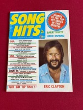 1975, Eric Clapton, "SONG HITS" Magazine (No Label) Scarce / Vintage
