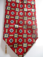 Jos A Bank Red Silk Neck Tie