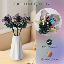 Rose Flower Bouquet Building Set Legos Her/Mom/Women/Girl 120pcs