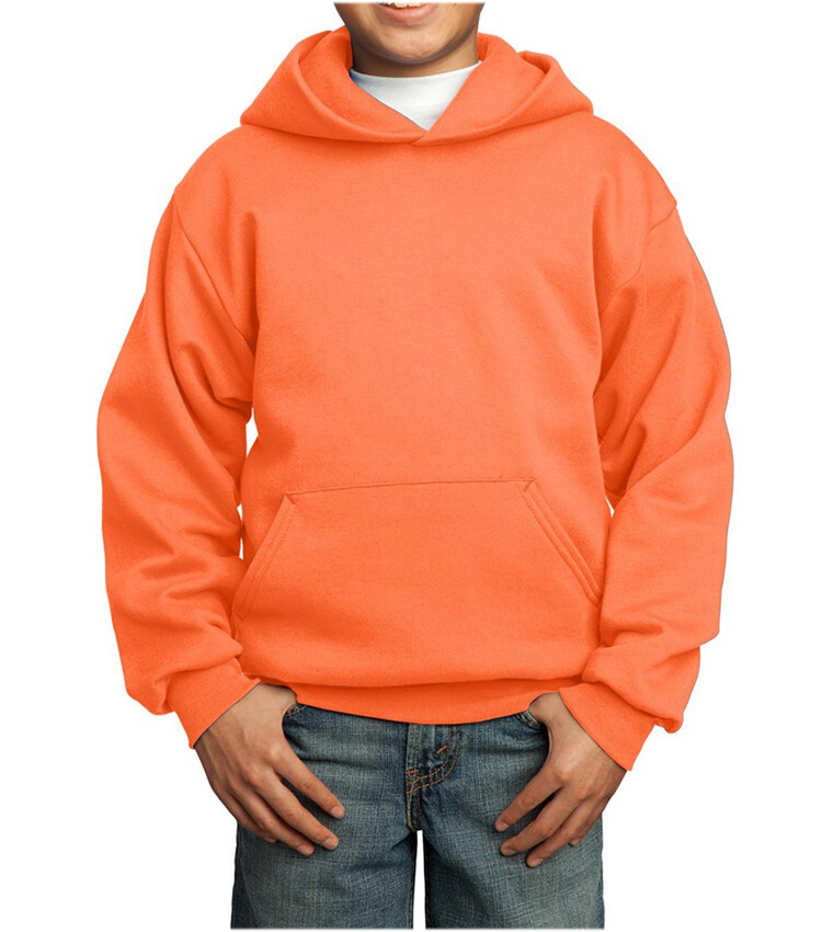 PULLOVER HOODIE CHILDHOOD（オレンジ） Kid's Heavyweight Fleece Casual Pullover Hoodie Sweatshirt