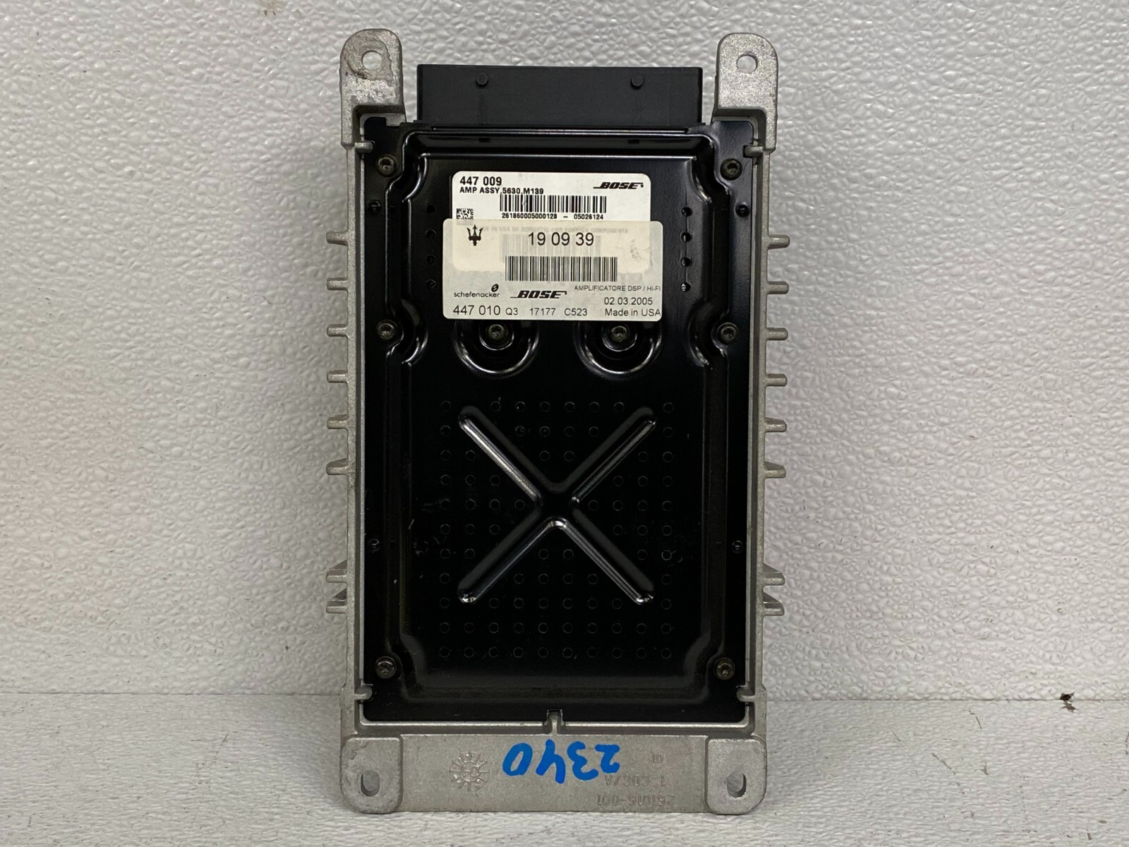 ⭐03-08 MASERATI QUATTROPORTE AUDIO AMPLIFIER BOSE ASSEMBLY 190939 OEM LOT2340