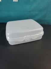 Tupperware Sandwich Keeper Eco+ Clear perfect for backpacks purses sale CLEAR