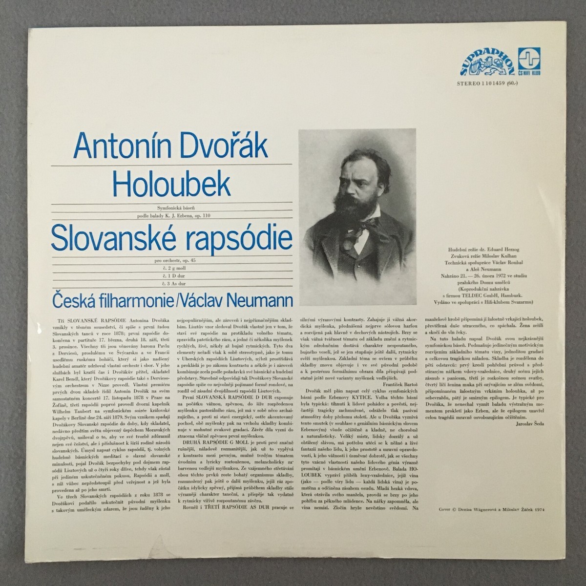 Dvorak Edition ４５CD DVORAK: SLAVONIC RHAPSODIES, OP. 45, NOS. 1-3; RHAPSODY, OP