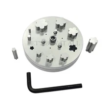 Flower 5 Petal Disc cutter 5mm to 31mm Set of 10 Punches - Jewelry Tools