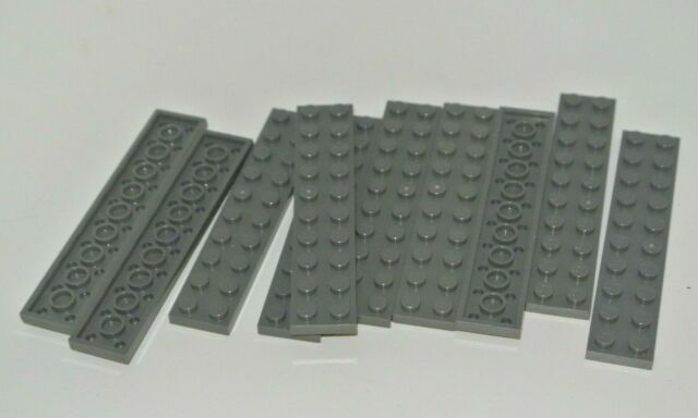 LEGO: 10x Plate 2 x 10 - Ref 3832 Grey Bluey Dark - Set 10181 10134 75059