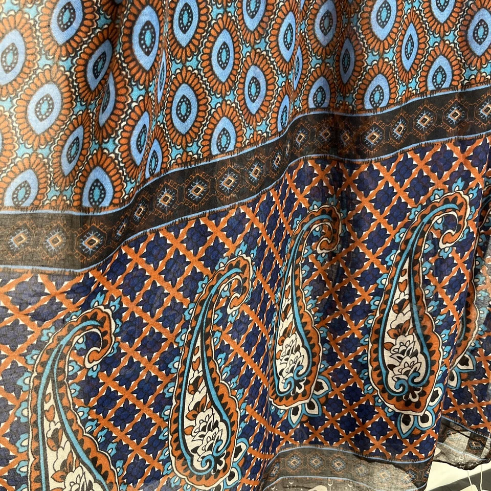 Simply Noelle - Wrap & Scarf - Polyester Paisley Print 34” x 68” - Image 2 of 4