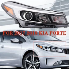 Right Passenger Side Halogen Headlight Lamp RH For 2017 2018 Kia Forte Sedan