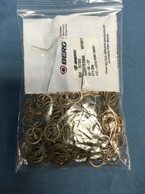250 NEW BERG 10576660 Retaining Ring Steel .56'' OD .46'' ID