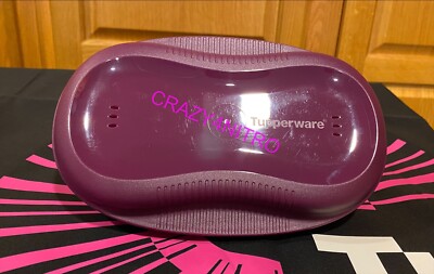 TUPPERWARE Breakfast Maker Microwave Egg Cooker Poacher Purple BPA