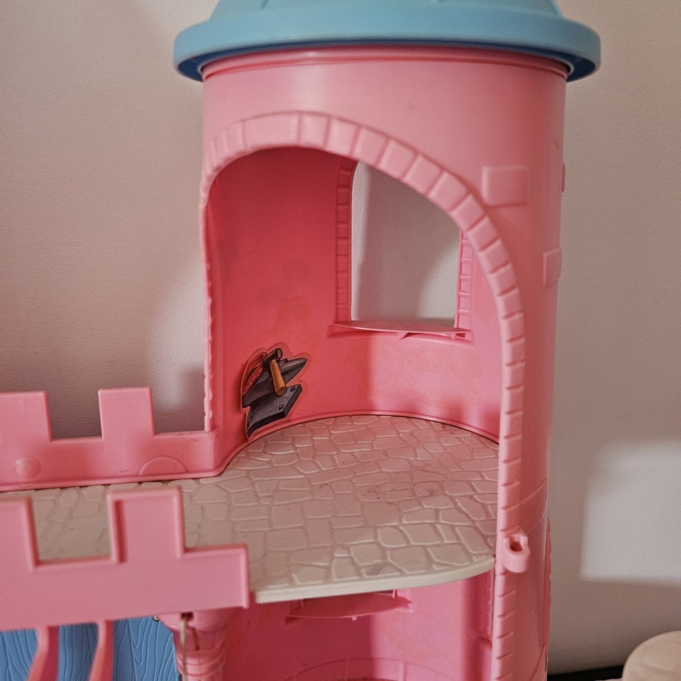 Vintage My Little Pony G1 Pink Teal Dream Castle Dollhouse Playset MLP