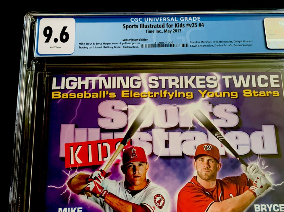 MIKE TROUT ROOKIE BRYCE HARPER SPORT ILLUSTRATED FOR KIDS SI COVER 2013 ...