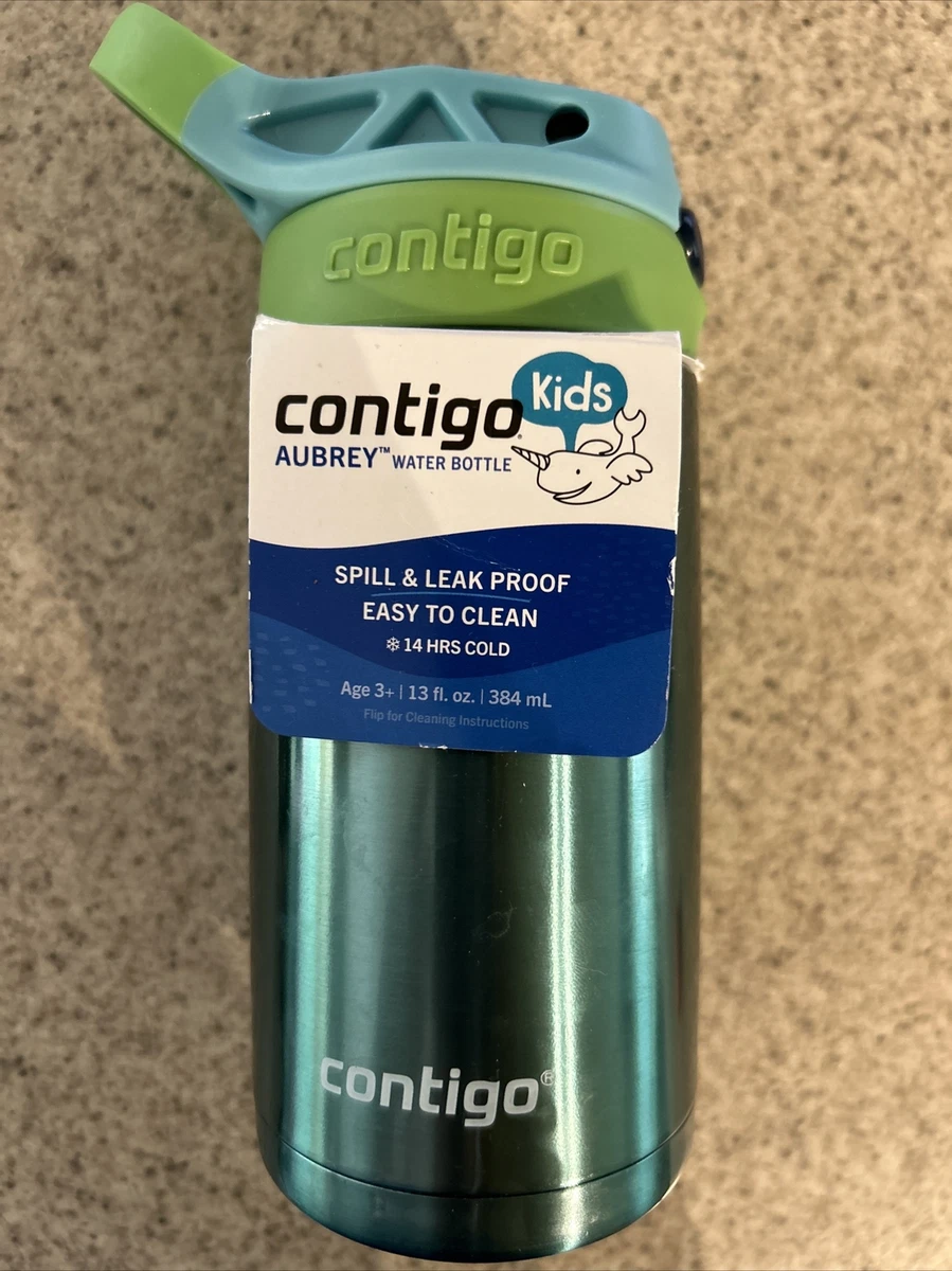 Contigo Aubrey Leak-Proof Spill-Proof Water Bottle, Blue, 14 oz.