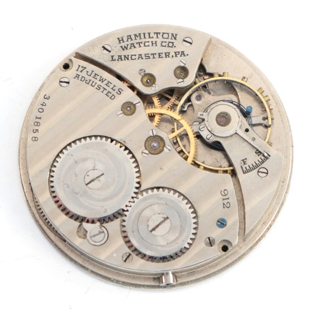Hamilton 限り ハミルトン 懐中時計 17jewel 912