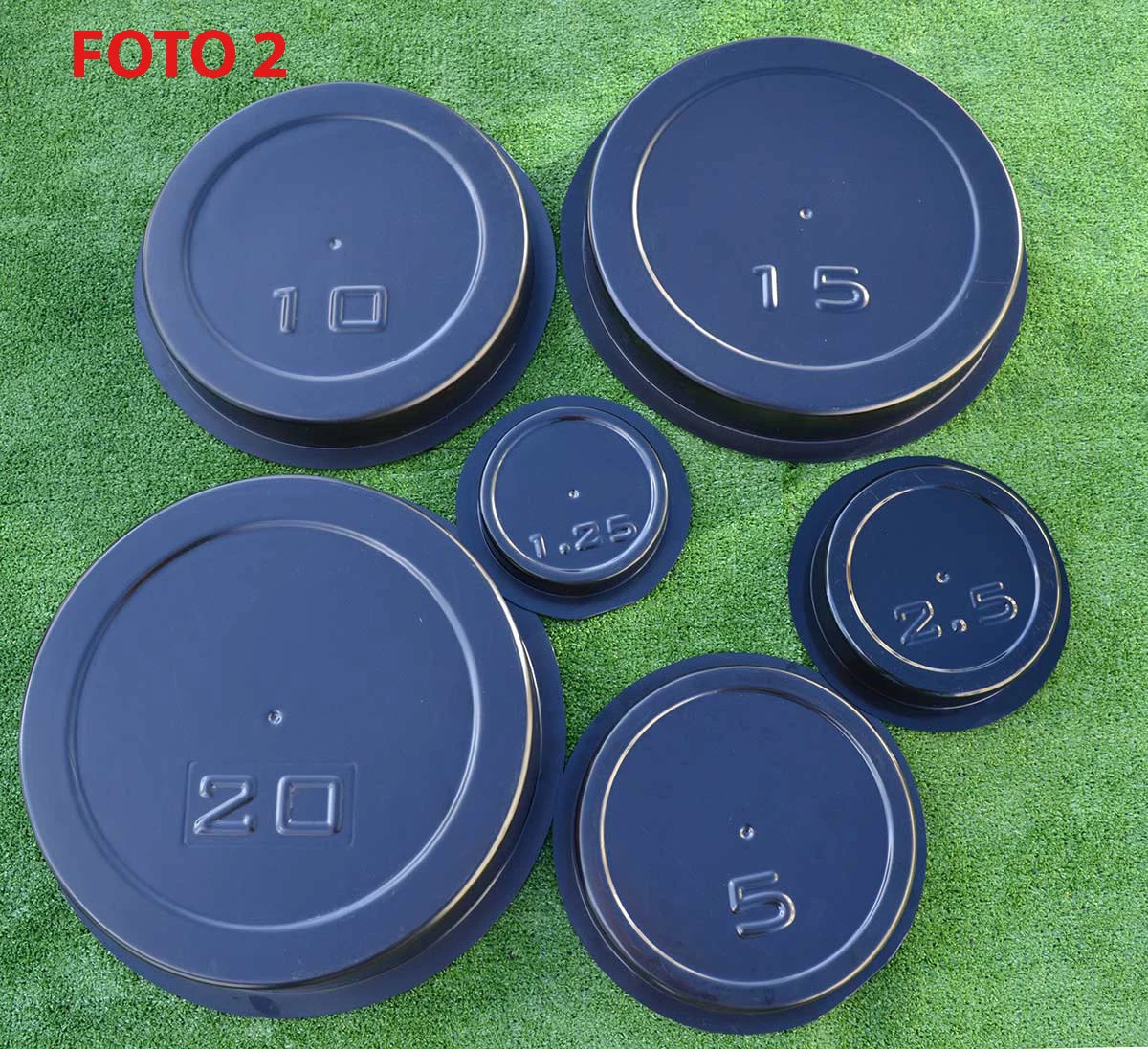 SET 6 pcs MOLDS casting CONCRETE WEIGHT PLATES BARBELL DISCS OLYMPIC  LIFTING