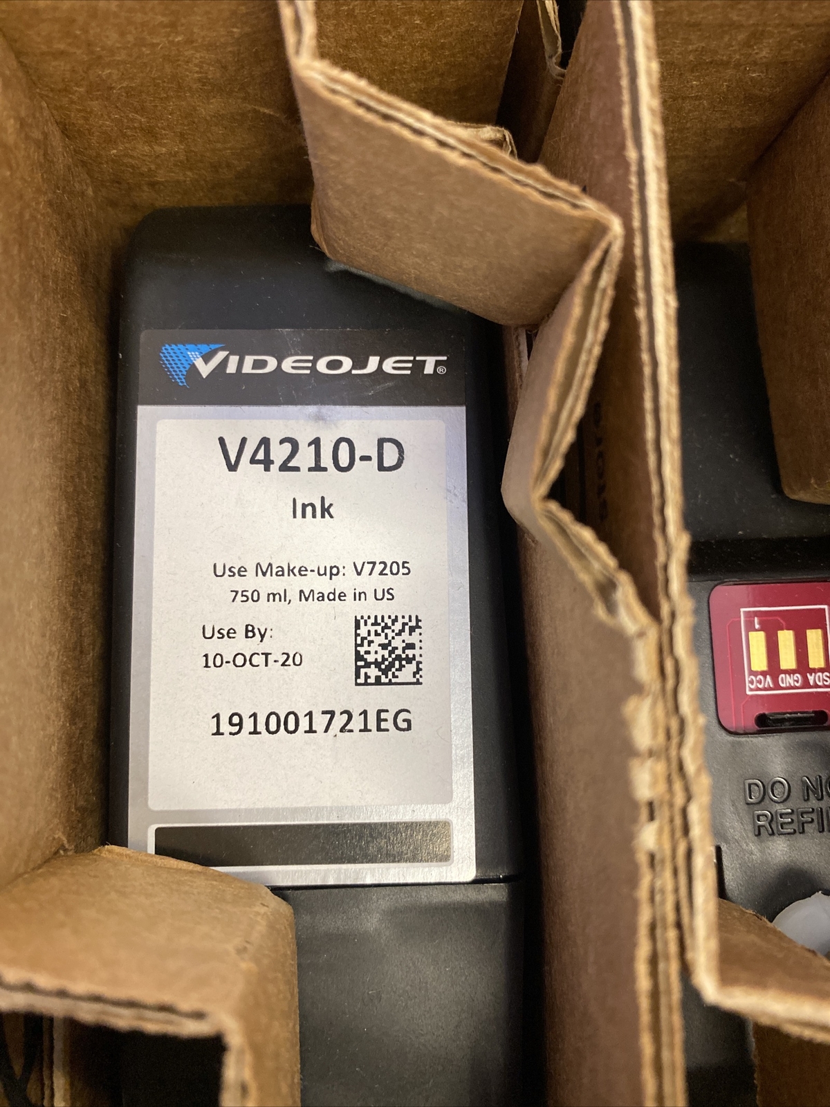 Videojet V4210D MEK based Ink Black 750 ml Expired 10OCT20 eBay