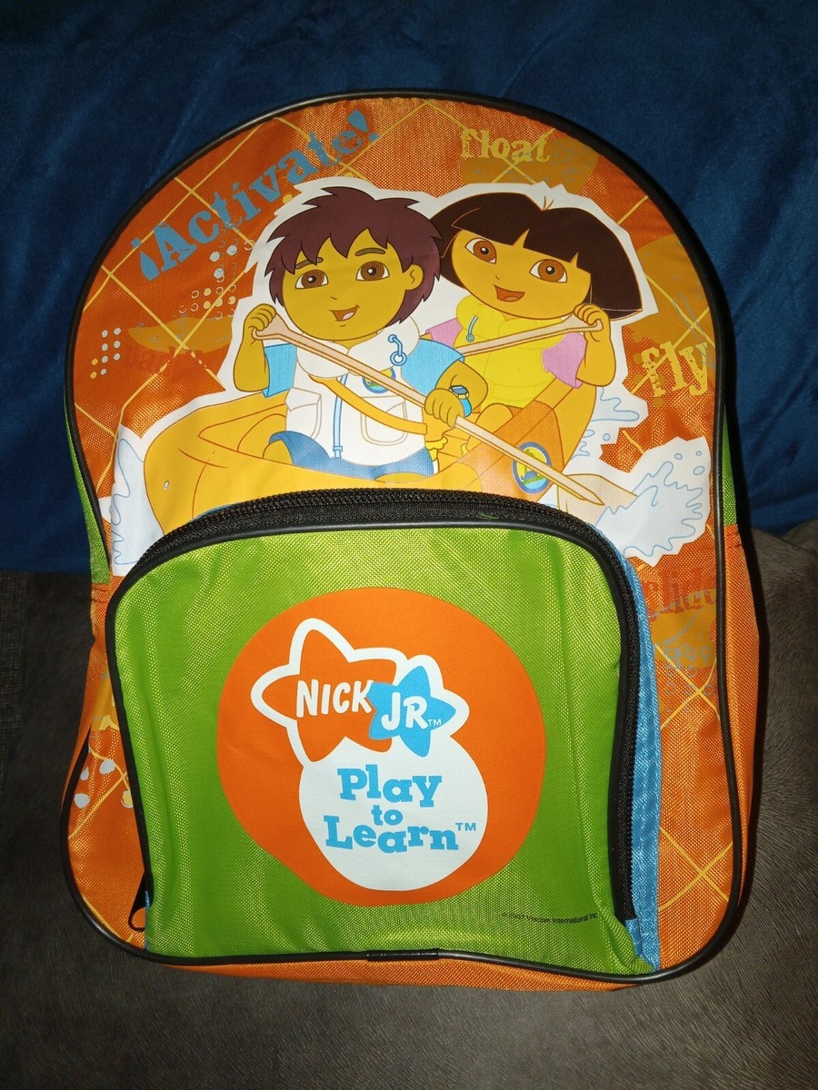 Nick Jr Dora and Diego backpack