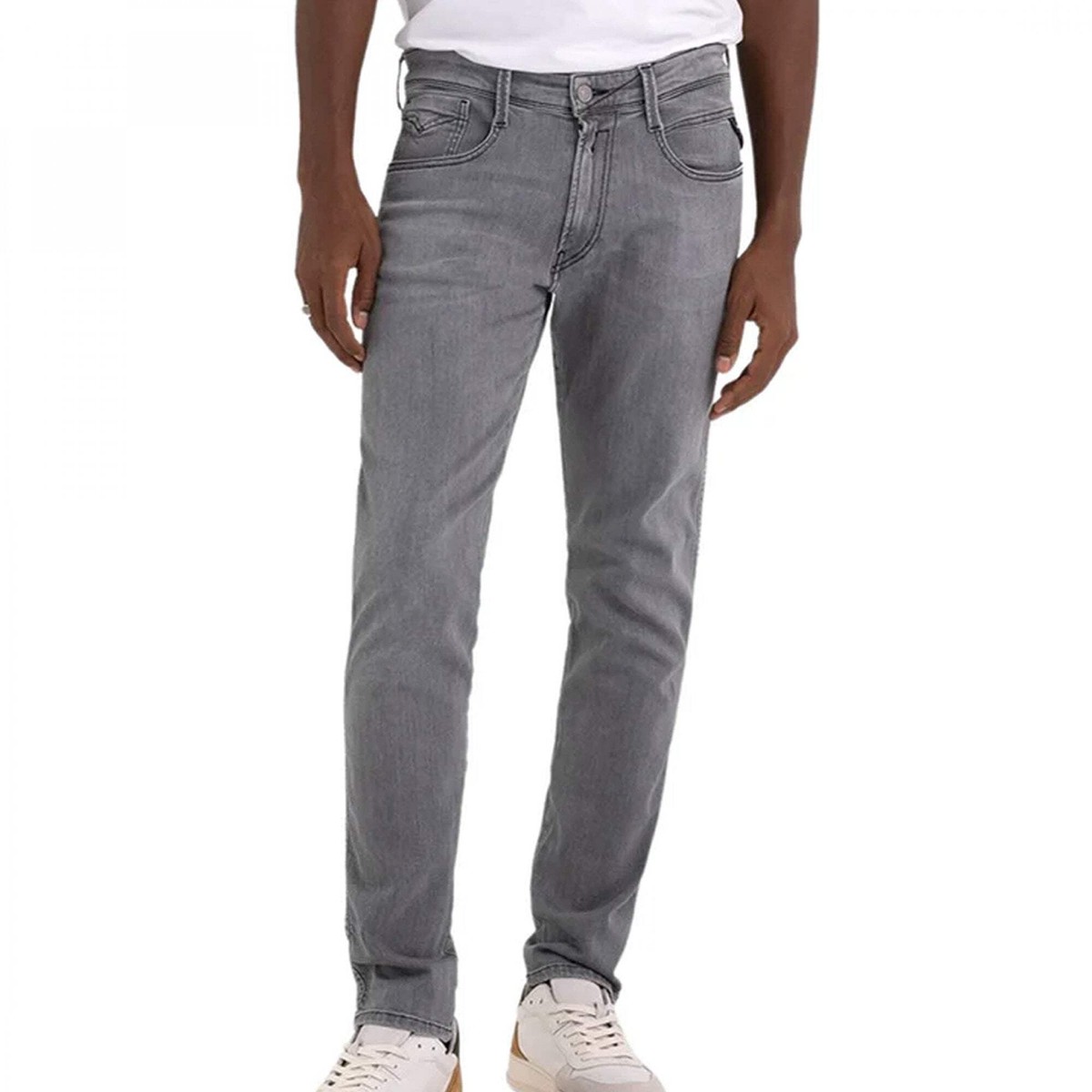 Replay Anbass Power Stretch Grey Denim Jeans M914Y 51A 626 095