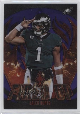2023 Panini Phoenix Fired Up Blue /25 Jalen Hurts #FU-5