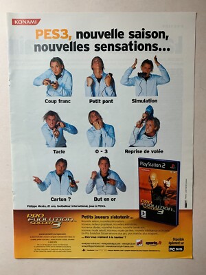 WERBUNG 2003 - PLAYSTATION 2 PRO EVOLUTION SOCCER 3 - PHILIPPE MEXES