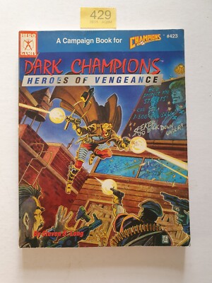 CHAMPIONS RPG DARK CHAMPIONS HEROES OF VENGEANCE  I.C.E. # 423 1993 208 Pgs VNC
