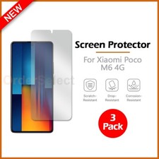 3-Pack LCD Ultra Clear HD Screen Protector for Android Phone Xiaomi Poco M6 4G