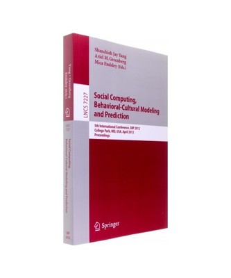 Social Computing, Behavioral-Cultural Modeling and Prediction: 5th International