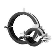 5-10 x Schraubrohrschelle Classic 12 - 169 mm verzinkt mit Einlage Rohrschelle