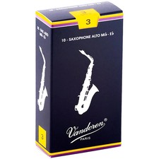 Vandoren Alto Saxophone Reeds Strength 3 Box of 10