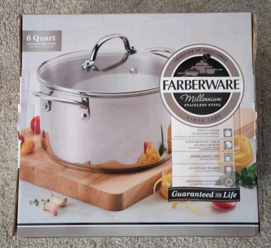 Farberware Millennium 18/10 Stainless steel 6 QT / 5.7 L Stockpot w/Lid