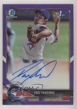 2018 Bowman Chrome Prospect Purple Refractor 98/250 Eric Pardinho Auto gg8