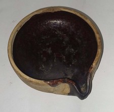 LAMPE A HUILE COUPELLE TERRE