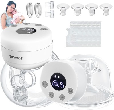 S21 Wearable Breast Pump Hands Free,Portable Hands Free Breast Pump for Breas...