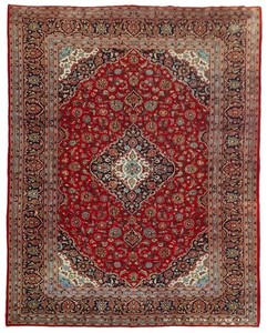 Amazing Hand Knotted Vintage Traditional Qashoun Wool Area Rug 12 x 8 Ft