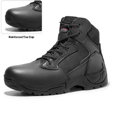 Men's Military Boots Tactical Boots Motorcycle Ankle High Combat Boots Black