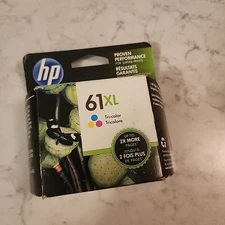 New Genuine HP 61 XL Tri-Color High Yield Ink Exp 09/2017 New OEM