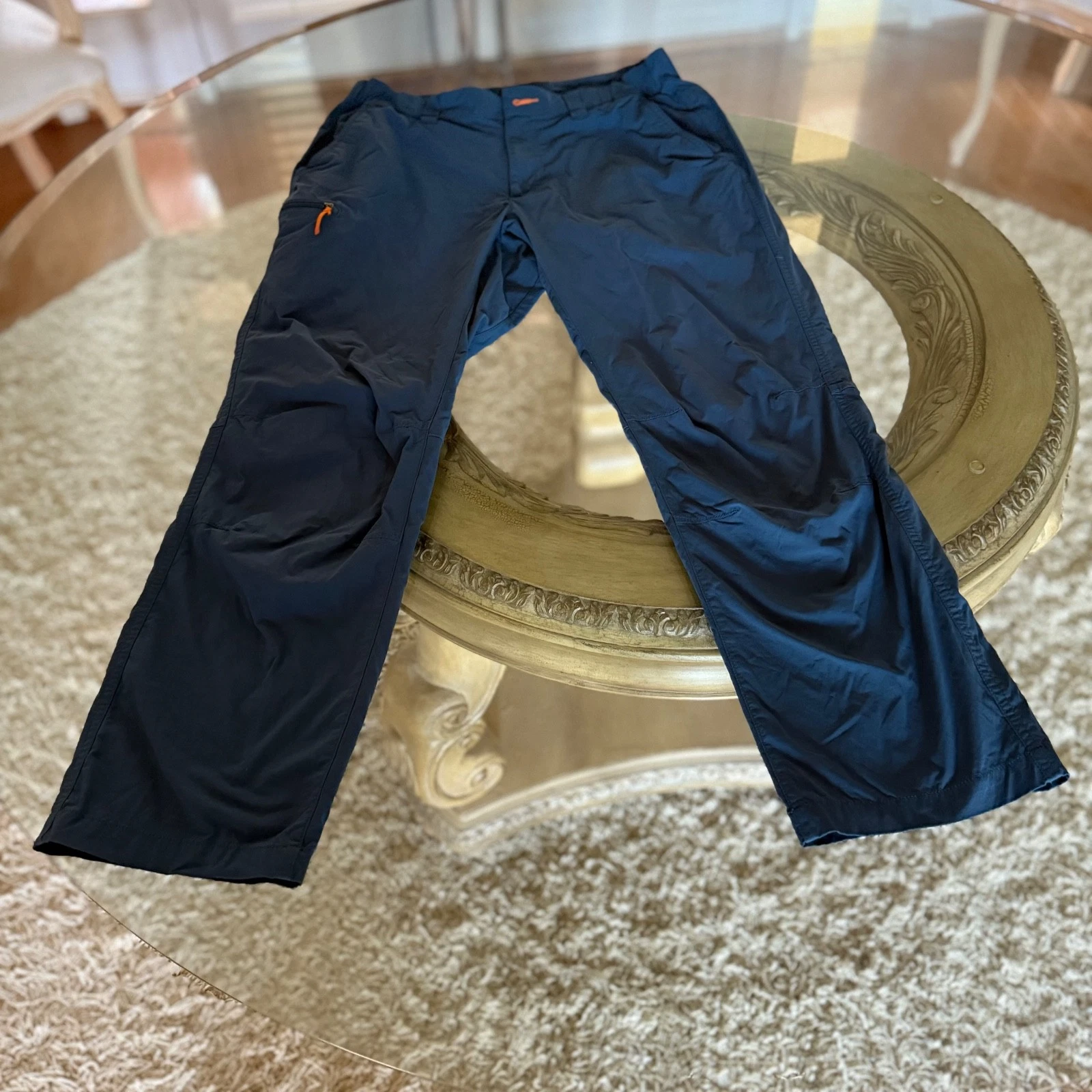 Orvis Tech Pants Mens 30 Blue Lightweight Stretch Nylon Outdoor Hiking Travel