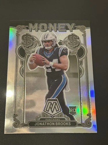 2024 Panini Mosaic Prizm Money Jonathon Brooks Rookie Carolina Panthers