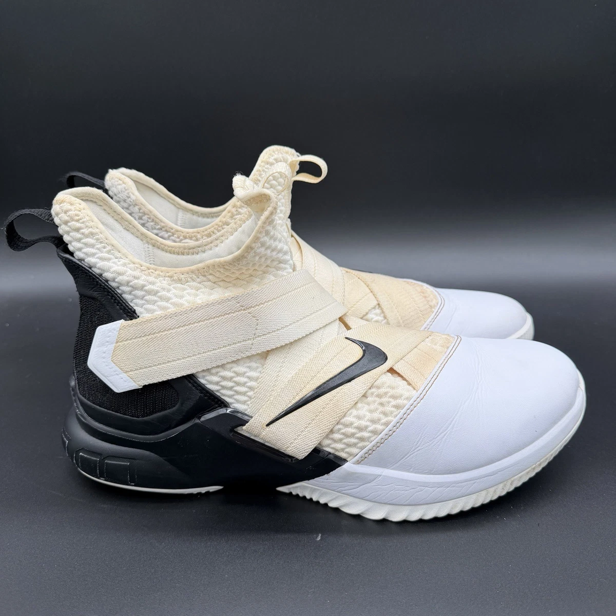 Nike LeBron Soldier 12 TB White Black for Sale | Authenticity