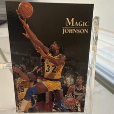 Topps 1996 Stars Magic Johnson #122 Los Angeles Lakers Basketball Trading Card