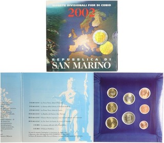 San Marino Kursmünzensatz 2002 Stgl. in OVP