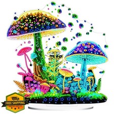 5D Diamond Painting Mushroom Desktop Ornament Kit Adults