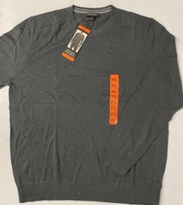 NEW Banana Republic Men's Merino Wool Crew Sweater Pullover GRAY XXL Classic