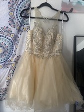 Princess Prom Ball Gown Costume Quinceanera Formal Party Fancy Dress Let's Sz M
