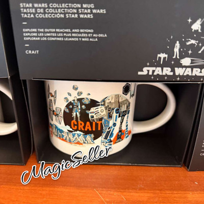 Disney Parks 2026 Starbucks Star Wars May the 4th Crait Ceramic Coffee Mug 14oz