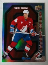 Wayne Gretzky 2021-22 Upperdeck Tim Hortons Team Canada Captains card CC15